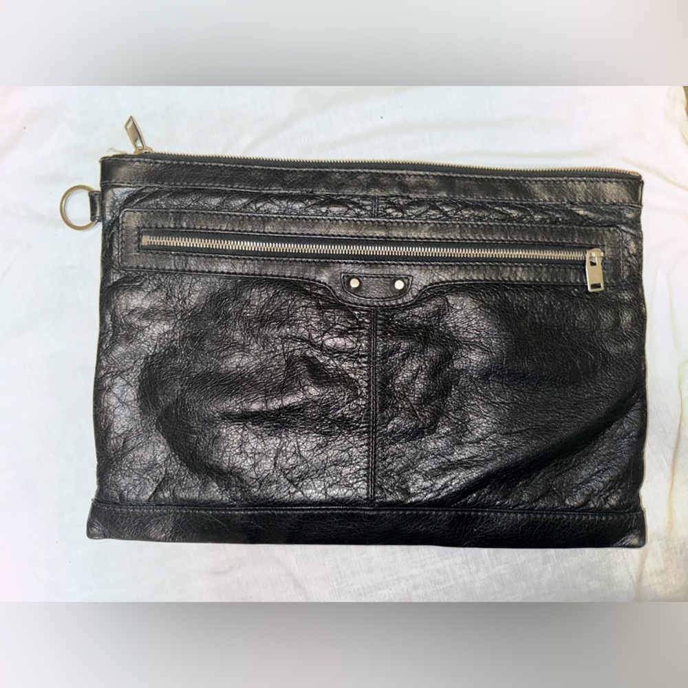 Aged beautifully Balenciaga clutch